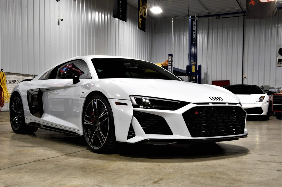 White supercar after a ceramic coating